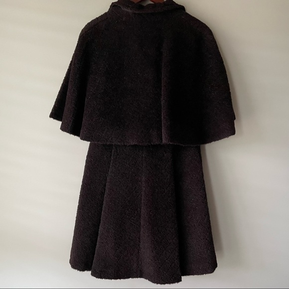 Jessica by Christopher L Belted Wool Blend Cape Coat - Picture 2 of 9